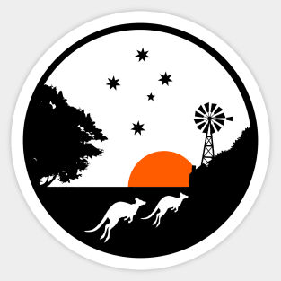 Australian Sunset Sticker